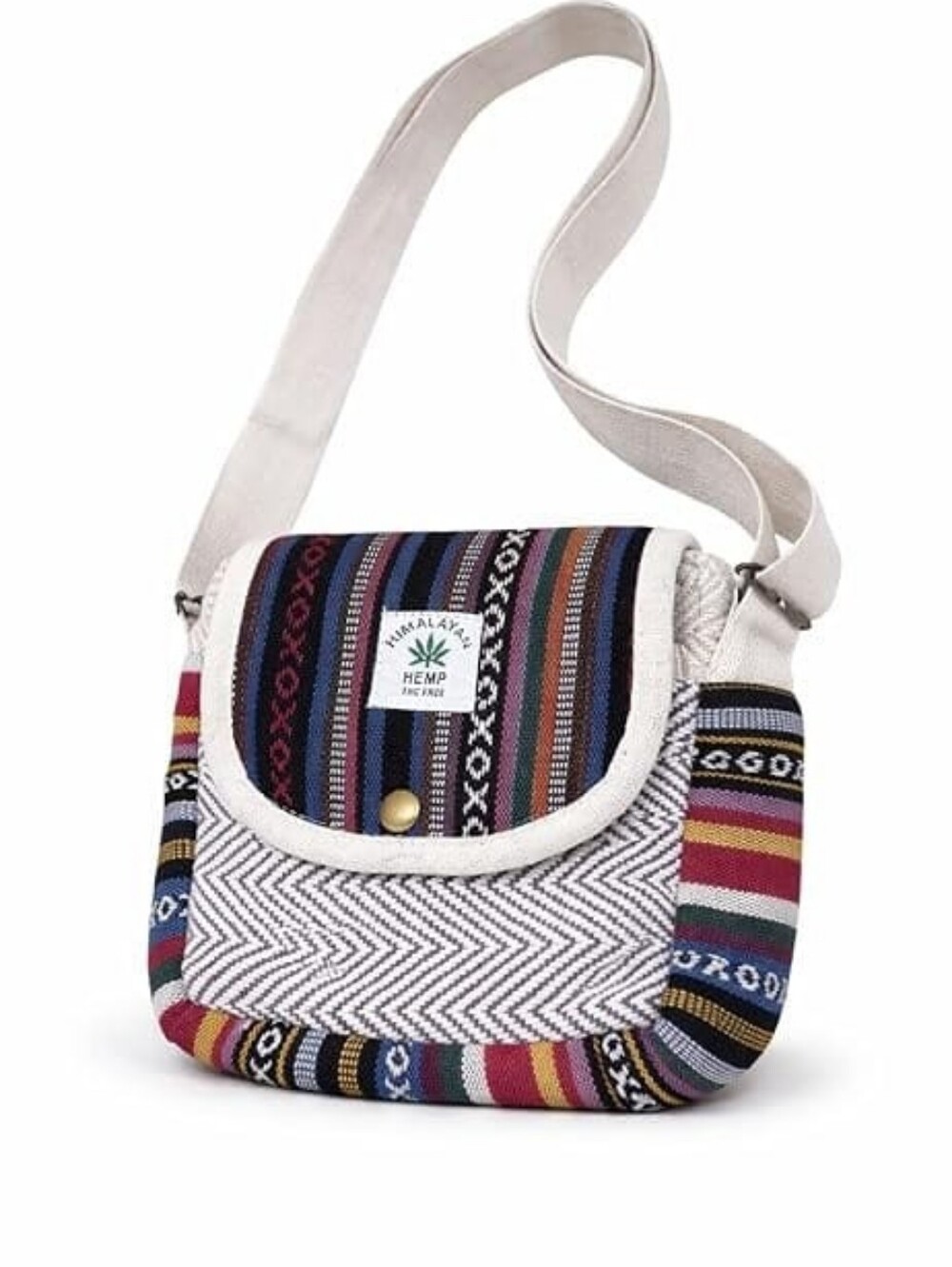 Multicolor Woven Crossbody Bag
